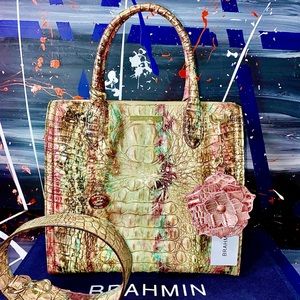 🌺Brahmin Caroline Satchel Shoulder Bag Purse
